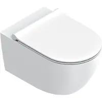 Catalano Sfera Wandcloset 55cm Up-Fix - Mat Wit (binnenzijde Glans) - Keramiek - Toiletten, Hangtoiletten - 8056214877589