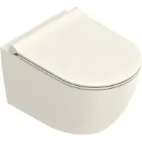 Catalano Sfera Wandcloset 50cm Up-Fix - Mat Lino (binnenzijde Glans) - Keramiek - Toiletten, Hangtoiletten - 8056214878593