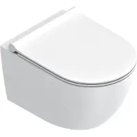 Catalano Sfera Wandcloset 50cm Up-Fix - Mat Wit (binnenzijde Glans) - Keramiek - Toiletten, Hangtoiletten - 8056214878548