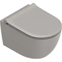 Catalano Sfera Wandcloset 50cm Up-Fix - Mat Tortora (binnenzijde Glans) - Keramiek - Toiletten, Hangtoiletten - 8056214878616