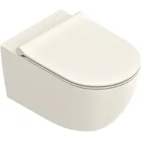 Catalano Sfera Wandcloset 55cm Up-Fix - Mat Lino (binnenzijde Glans) - Keramiek - Toiletten, Hangtoiletten - 8056214877633