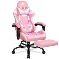 ALFORDSON Bequemer & Massage-Gamer-Stuhl: Verstellbare Rückenlehne (90°-150°) + 8-Punkt-Massage. Optimale Unterstützung für Kopf, Schultern & Taille. Ideal für Arbeit, Gaming & Entspannung.