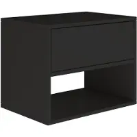 NADUVI Collection Nachtkastje Fermo | mdf zwart 50x40x36 cm nachtkastjes | NADUVI