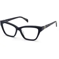 Blumarine Bril - - VBM883 - Glanzend zwart - Acetaat - 54/15/140