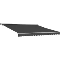 Garden Point Grijze terraszonwering 350 x 250 cm