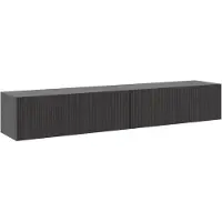 Selsey TV-meubel Sian zwevend | spaanplaat zwart 175x28.5x32 cm tv-meubels | NADUVI