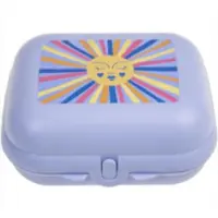 Tupperware sandwichdoos Opbergdoos lunchbox Vierkant met scharnier en slotje, clipdoosje (14 cm x 11 cm x 7,5 cm)