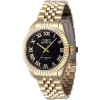 Invicta Specialty 47417 Dames Horloge - Quartz Uurwerk - Roestvrij Staal met zwarte Wijzerplaat - 36mm