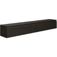 Selsey TV-meubel Kate zwevend 200cm | mdf zwart 200x28.4x31.8 cm tv-meubels | NADUVI