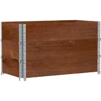 vidaXL Plantenbak 100x50 cm massief grenenhout bruin