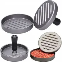 KINGHOFF - Hamburgerpers - Aluminium - Antikleef - 12cm