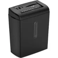 TIM. TIM Papierversnipperaar voor thuis en Kantoor – papiervernietiger met 15 liter opvangbak - Papier Versnipperaar 7 vellen tegelijkertijd - Zwart - 39cm x 18cm x 34cm
