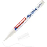 Edding - Acrylmarker edding e-5300 fijn verkeerswit | 1 stuk | 10 stuks