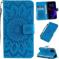 Mobigear Mandala Bookcase voor Apple iPhone 11 - Blauw