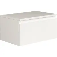 NADUVI Collection Nachtkastje Kate zwevend | mdf wit 48.4x25.4x31.8 cm nachtkastjes | NADUVI