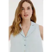Josephine & Co Bliss Gilet Light Indigo Size: 36 | Vests Outlet | Dames | Blauw