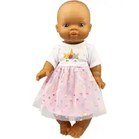 Heless Meisjes Babypop met Eenhoornjurk Hannah - 34cm