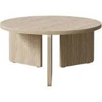 Selsey Effy Salontafel rond | Design mdf naturel x40.5 cm eettafels | NADUVI