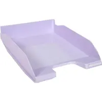 Exacompta COMBO MIDI Aquarel brievenbakje, voor documenten in A4+ formaat, stapelbaar, etikethouder, kunststof, mauve