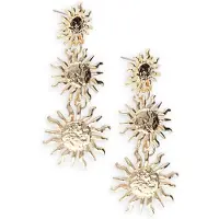 Notre-V Dames Sieraden Earrings Sun - Goudkleurig - Maat ONESIZE