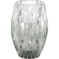 Clayre & Eef Glazen Theelichthouder 6GL2517 Ø 9*13 cm - Groen Glas