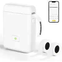 TIM. TIM Labelmaker - Laberprinter - Draagbare Laberprinter - Bluetooth - Compact- Wit- 11cm x 8cm x 3cm