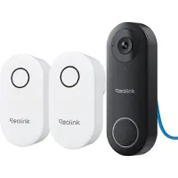 Reolink Bedrade PoE-deurbel - 2K+ 5 MP - 180° Breed Zicht - Slimme Detectie - 2-richtingsgesprek - Geen Maandelijkse Kosten - Snel Antwoord - 2 Chimes Inbegrepen