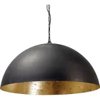 Masterlight Stoere gunmetal hanglamp Industria Gold 80