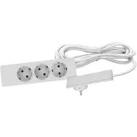 Evoline 151000156300 Stekkerdoos 3-voudig Wit Randaarde stekker 1 stuk(s)