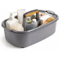 BOTC Multifunctionele Caddy Organizer - Met handvat - Keukenkast Organizer - 42*25*19cm - Grijs