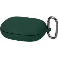 Kwmobile cover voor oordopjes case - geschikt voor JBL Endurance Peak 4 - Trendy beschermhoes draadloze oordopjes in donkergroen