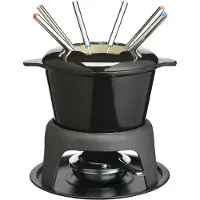 TIM. TIM Fondueset - Fondue - Fondueset elektrisch - Zwart - 18cm x 18cm x 21cm
