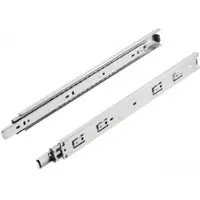 Sotech 1 paar volledig uitschuifbare geleiders KV-50-H45-L650-NF 650 mm (50 Kg draagvermogen, hoogte 45 mm, gegalvaniseerd staal) Telescopische geleiders Geleiderails