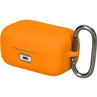 Kwmobile cover voor oordopjes case - geschikt voor Sennheiser MOMENTUM True Wireless 3 / true Wireless 4 - Trendy beschermhoes draadloze oordopjes in oranje