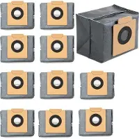 OEM Reinigingszakken voor Eufy Clean X8 Pro & X10 Pro Omni - Vervangende zakken voor automatische reiniging - 4-laags filter - Accessoire set - Wit