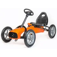 Baby Mix Buggy skelter oranje 5-8 jaar - Trapkar met handrem
