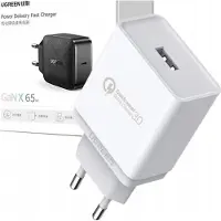 UGREEN oplader USB-A QC 3.0 18W adapter wit