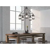 Kichler Hanglamp Ashland Bay in verweerde zink-optiek, alu / grijs / zink, Glas, Vintage