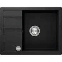 Schock Onderbouwspoel Manhattan D-100, afmetingen 650 x 500 mm, kleur onyx, model MAND100UGON