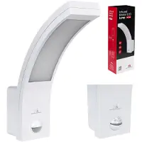 Macleans LED-lamp met infrarood bewegingssensor, wandlamp voor binnen- en buitengebruik, 750 lumen, 10 watt, IP54