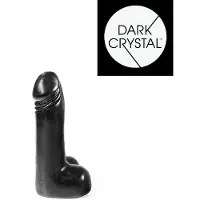 Dark Crystal Dildo 15 x 3,5 cm - zwart