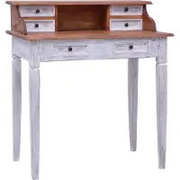 Prolenta Maison Exclusive - Bureau met laden, 90x50x101 cm, massief gerecycled hout