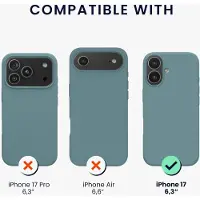 Kwmobile telefoonhoesje geschikt voor Apple iPhone 17 - Hoesje met siliconen coating - Smartphone case in antieksteen