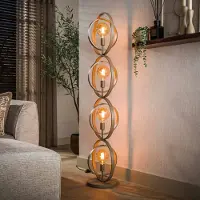 Lyora 4 Lichts Zand Vloerlamp Turn E27 Ø 40cm