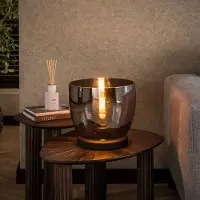 Lyora Vloerlamp smoke glas UP Ø 29cm - 27cm hoog