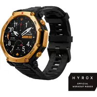 Xiaomi T-Rex 3 Pro, zwarte en gouden smartwatch
