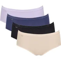 Sloggi Broekje 'Basic+' indigo / zwart gemêleerd / wit