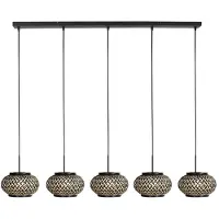 Steinhauer Nox Light LED Hanglamp | 5x E27 40W | Dimbaar | Zwart