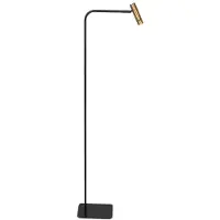 Steinhauer Vloerlamp Lumo zwart met goud