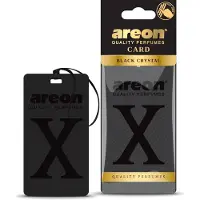 Areon Black Crystal Silicone Air Freshener – Non-Paper Car Fragrance – Long Lasting Luxury Scent – Auto, Home & Office